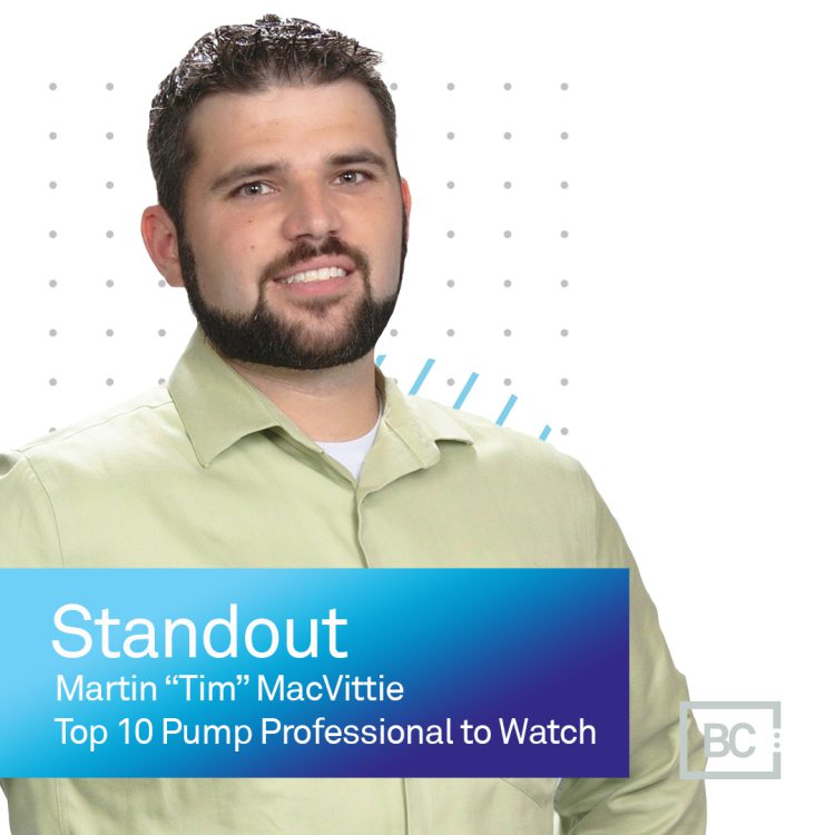 Brown and Caldwell expert Martin “Tim” MacVittie named a Top 10 Pump Professional to Watch